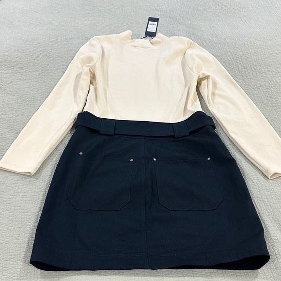 Veronica Beard Morrisey Mixed Media Mini Dress - Picture 7 of 7